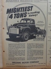 1952 newspaper ad for GMC