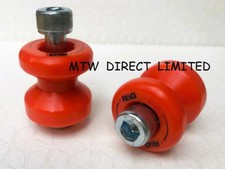 KTM 990 SMT 2008 R&G RACING PAIR ORANGE M10 COTTON REELS Paddock Stand Bobbins 