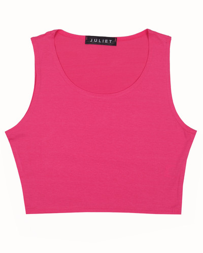 Women sleeveless crop top - sleeveless,