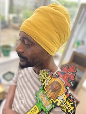 Yellow Rasta Turban pan Africa