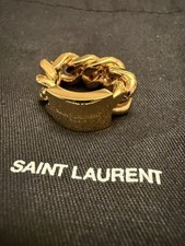 Saint Laurent Gold Chain Ring