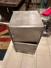 Vintage Metal Cabinet 1940's Bedside Cabinet Medical Locker, Bedstide Table