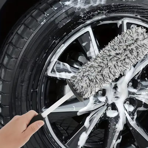 Car wheel cleaning brush - wheel,