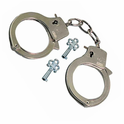 Handcuffs metal fancy dress - handcuffs,