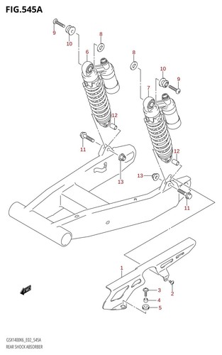Suzuki genuine shock abs - suzuki,