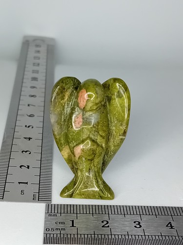 Small unakite carved crystal - carved,