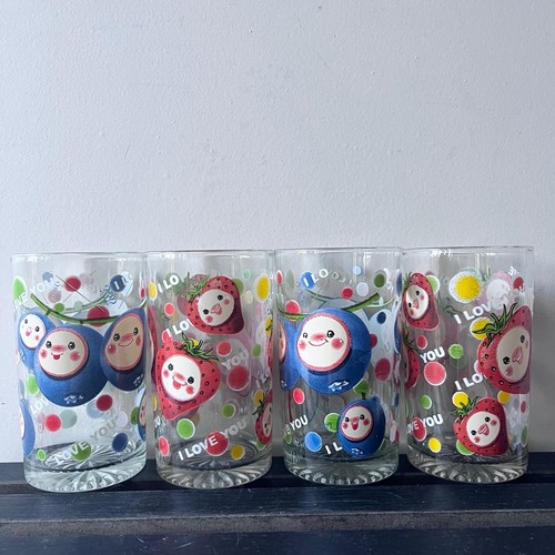 Children small glass cups - children's,