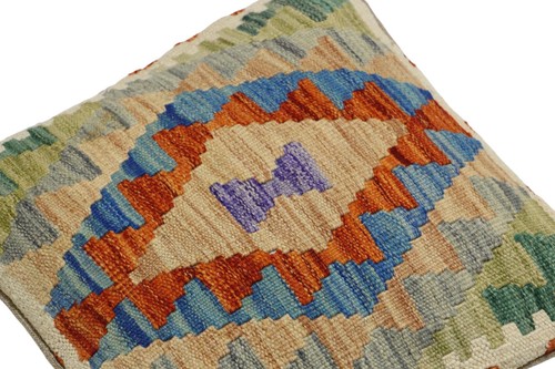 Multicolored kilim cushion - multicolored,