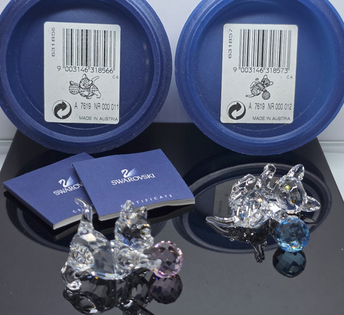 Swarovski kitten with ball - swarovski,