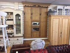Huge Antique Pine Hall Panel