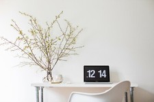 Reclaimed Scaffold Board White Wash Desk With Steel Legs