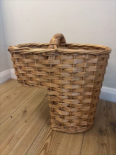 Brown woven wicker stair - wicker,