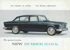 Humber Hawk Series IV 1964-1965 UK Market Brochure Saloon, Limousine & Estate