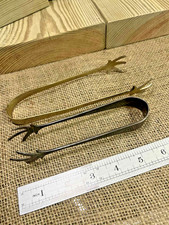 Large Bird Claw Serving Tongs for Sugar / Ice Cubes silver plate PLUS one other