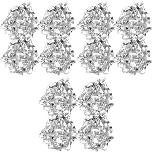 Durable silver metal - metal, floral