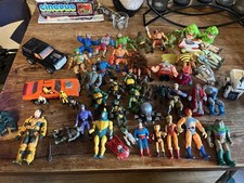 Vintage 1980s Action Figures Lot Turtles,he Man ,MASK ,GI Joe ,Thundercats Etc