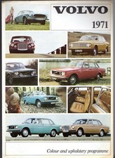 Volvo Colour & Trim 1970-71 UK Market Foldout Brochure 144 145 164 1800 E 