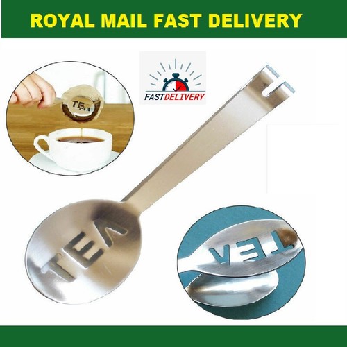 Stainless steel teabag tongs - steel,