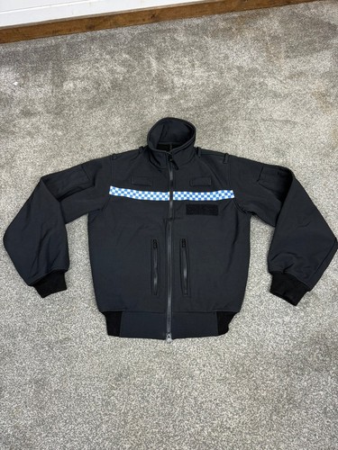 Black soft shell fleece jacket - shell,