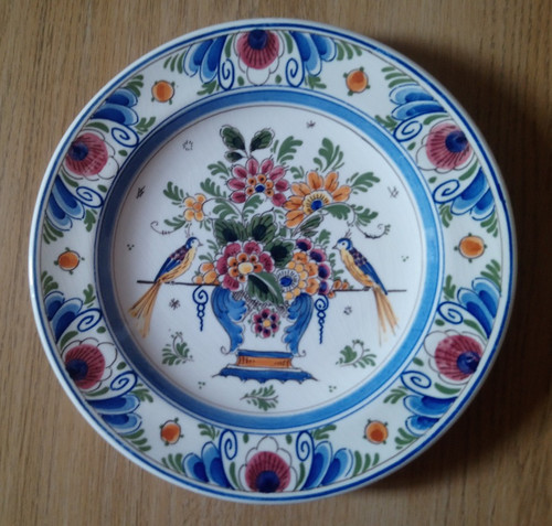 Vintage delft wall plate - plate,