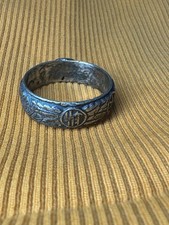 WW2. German silver ring. World War II.