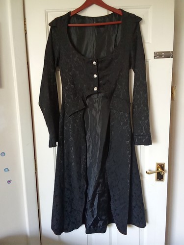 Dracula clothing black brocade - clothing,