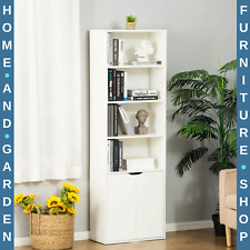 Tall Bookcase Wooden Storage