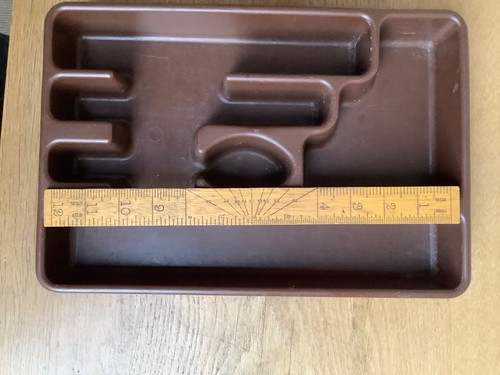 Rubbermaid cutlery tray brown - cutlery, tray,