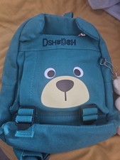 Dsh Dsh Rucksack And Teddy Bear Blue/green Colour  With Bear Face