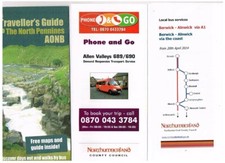 Northumberland coast bus timetable North Pennines Allendale phone & go Berwick