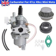 Carburetor Carb For 43 47 49 50cc 2 Stroke Mini Moto ATV Quad Dirt Bike UK Hot