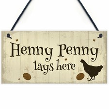 Personalised chicken sign - personalised,