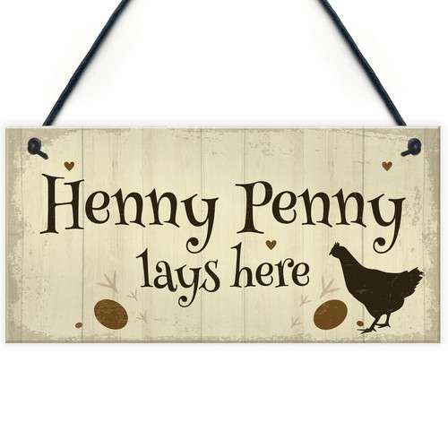 Personalised chicken sign - personalised,