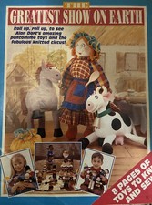 ?Alan Dart Pattern Greatest Show On Earth Circus Panto Toys Knit Sew Horse Cow