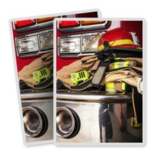 2x Vertical Vinyl Stickers