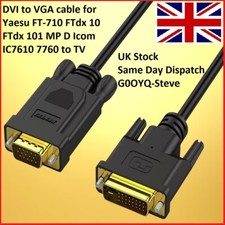 DVI to VGA cable for Yaesu