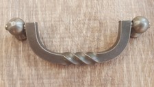 2X TWIST DROP HANDLE ANTIQUE PEWTER - 96MM DRAWER CUPBOARD CABINET PULL HANDLES