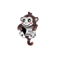 Hanging Monkey S925 Sterling Silver Bead Charm for Women