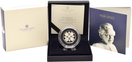 Silver proof piedfort 50p - proof, coin