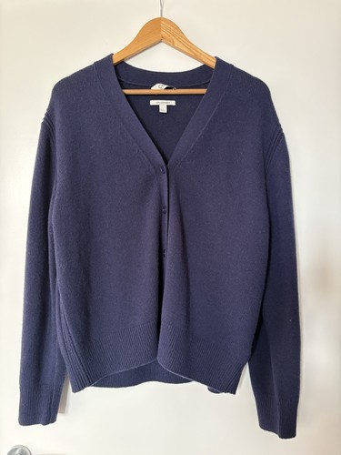 Cos navy cashmere knitted - navy,