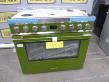 Smeg range cooker olive green - cooker,