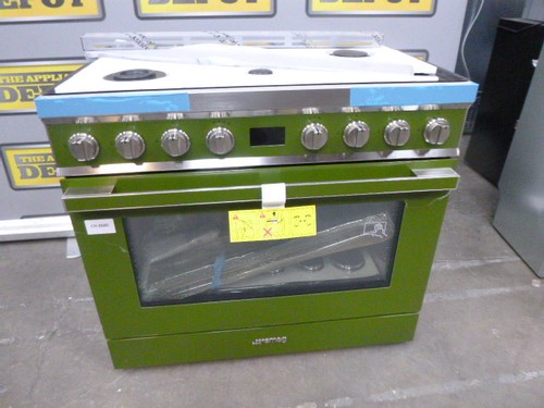 Smeg range cooker - smeg, olive