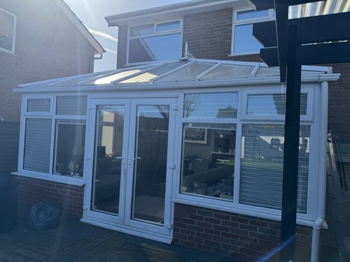 Conservatory white upvc - upvc, with