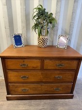 Antique Victorian  Wooden  Chest Of Drawers