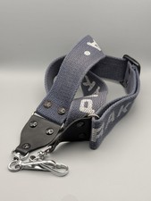 Vintage Praktica Camera Strap – Blue & White Woven Design – Original 