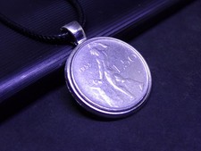Italian Coin Pendant Necklace