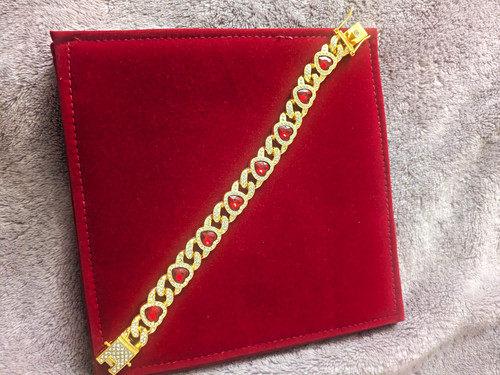 Gold tone heart - gold, link