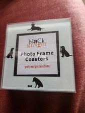 Set of 4 Black Ginger glass