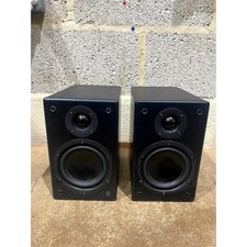 Pair Denon SC-M37 Two-Way Bookshelf Speakers Black Wired 120W 6-Ohms Bass Reflex