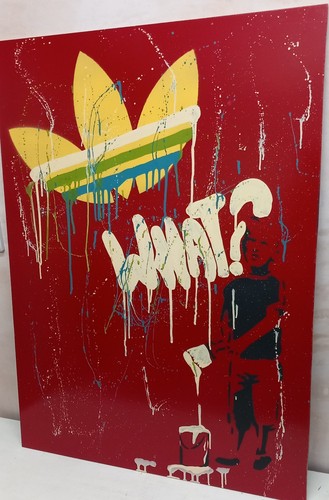 Adidas trefoil graffiti sign - trefoil,